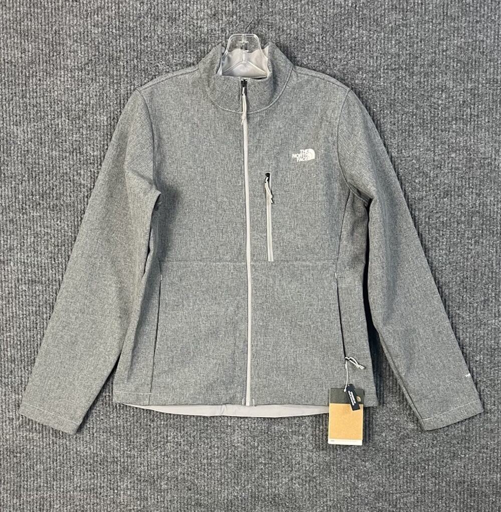 The North Face Apex Bionic 3 Jacket Womens Medium Gray Mock Neck Wind Wall - Picture 1 of 12